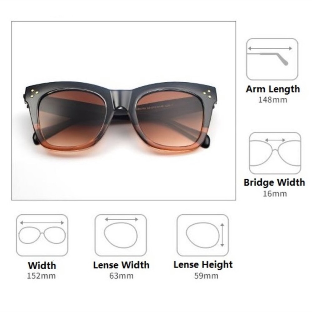 LAST PAIR❤️Designer inspired sun glasses - Picture 5 of 6